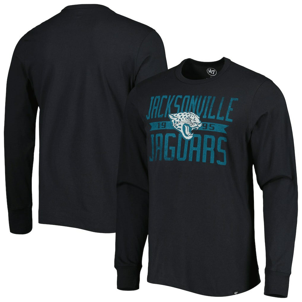 Jacksonville Jaguars '47 Brand Wide Out Franklin Long Sleeve T-Shirt Black | 47 brand