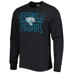Jacksonville Jaguars '47 Brand Wide Out Franklin Long Sleeve T-Shirt Black | 47 brand
