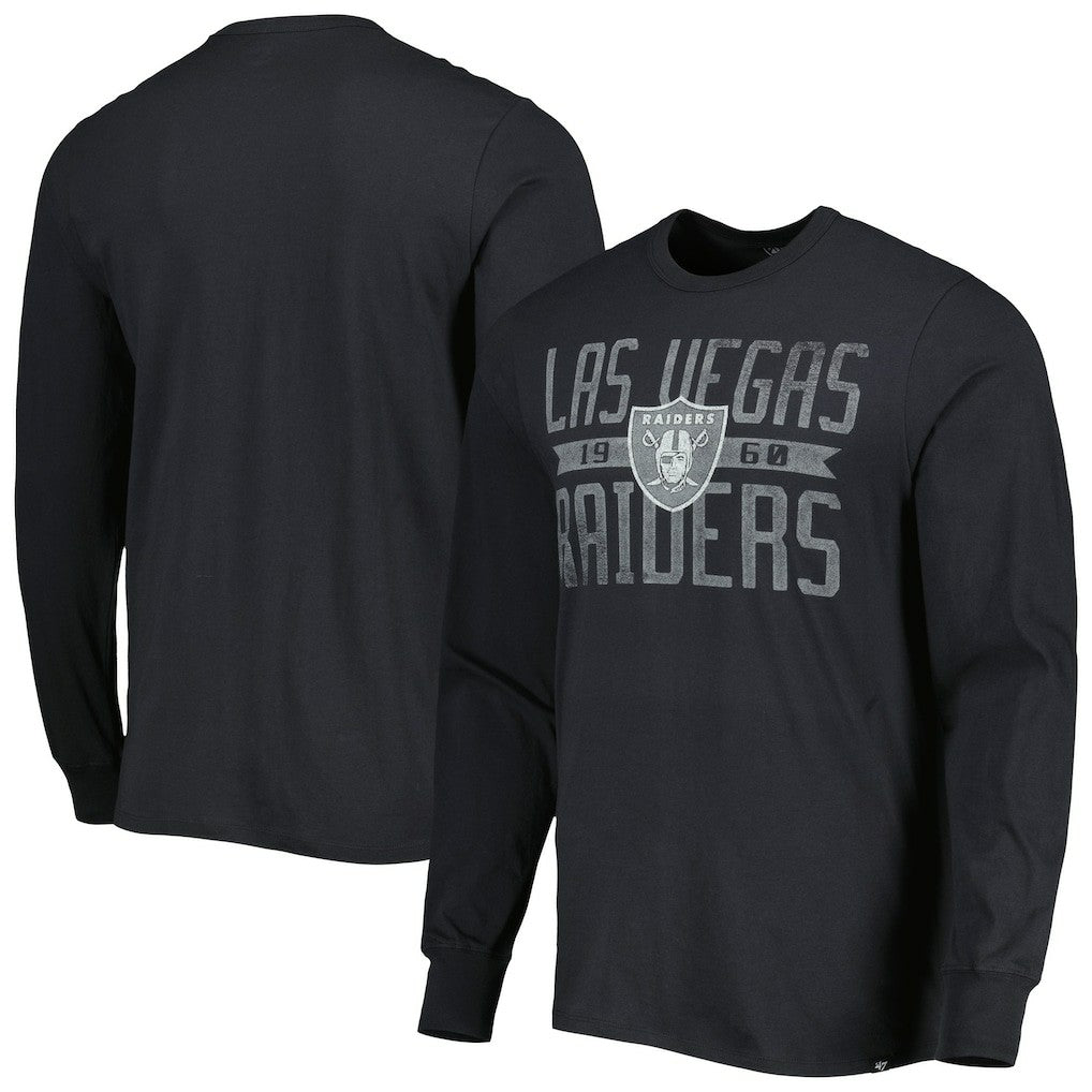 Las Vegas Raiders '47 Brand Wide Out Franklin Long Sleeve T-Shirt Black | 47 brand