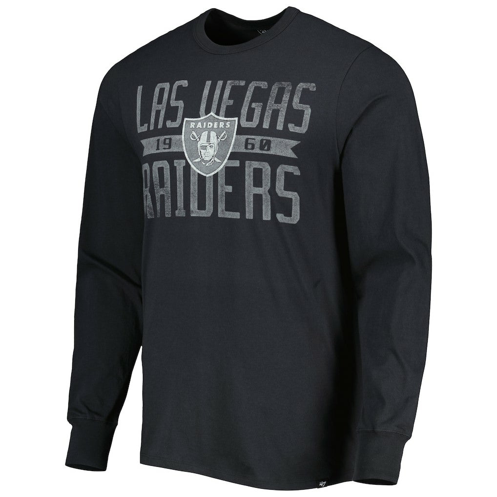Las Vegas Raiders '47 Brand Wide Out Franklin Long Sleeve T-Shirt Black | 47 brand