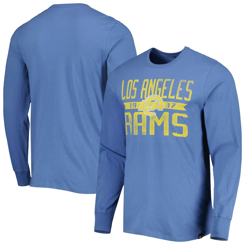 Los Angeles Rams '47 Brand Wide Out Franklin Long Sleeve T-Shirt Royal | 47 brand