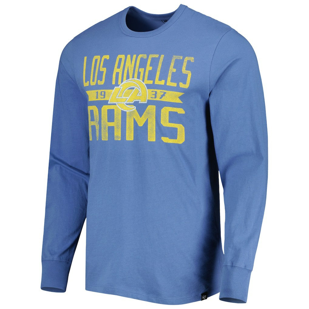 Los Angeles Rams '47 Brand Wide Out Franklin Long Sleeve T-Shirt Royal | 47 brand