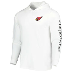 Arizona Cardinals Vineyard Vines Local Long Sleeve Hoodie T-Shirt White | NFL