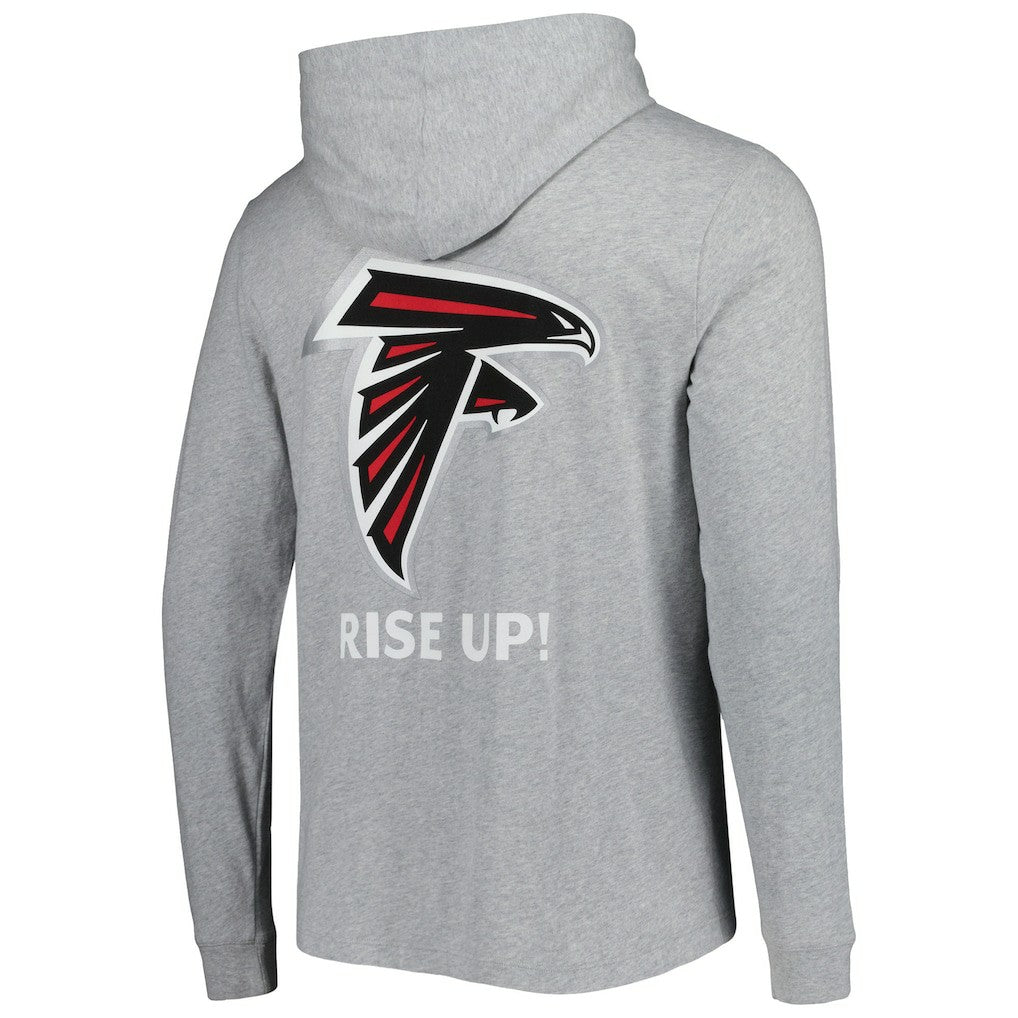 Atlanta Falcons Vineyard Vines Local Long Sleeve Hoodie T-Shirt Heathered Gray | NFL