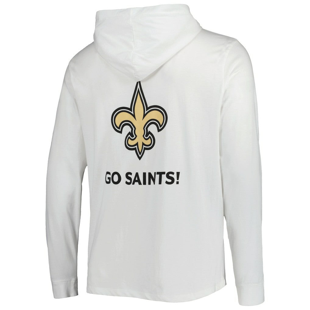 New Orleans Saints Vineyard Vines Local Long Sleeve Hoodie T-Shirt White | NFL
