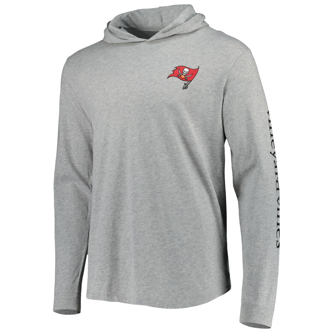 Tampa Bay Buccaneers Vineyard Vines Local Long Sleeve Hoodie T-Shirt Heathered Gray | NFL