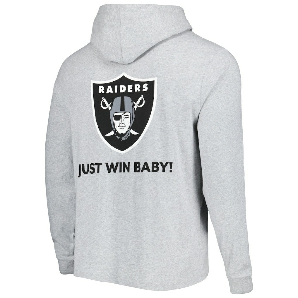 Las Vegas Raiders Vineyard Vines Local Long Sleeve Hoodie T-Shirt Heathered Gray | NFL