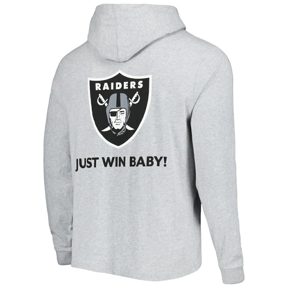 Las Vegas Raiders Vineyard Vines Local Long Sleeve Hoodie T-Shirt Heathered Gray | NFL