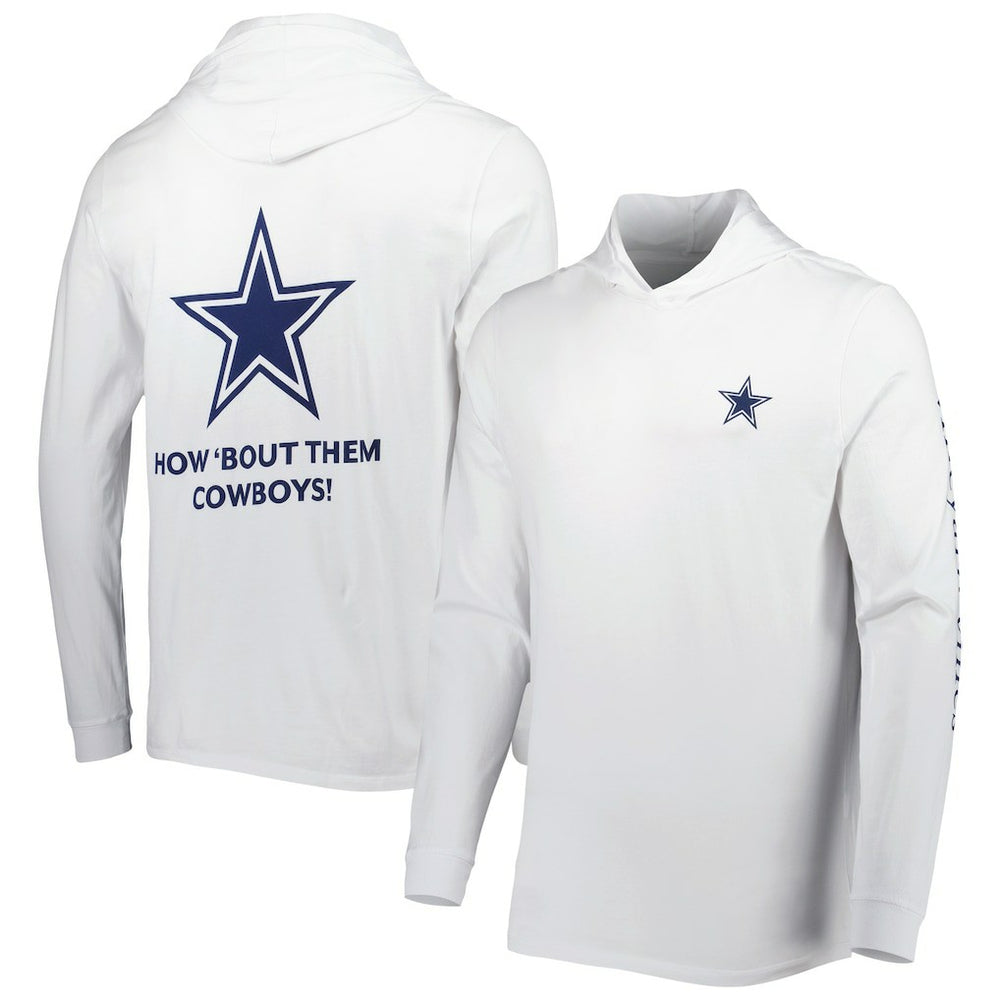Dallas Cowboys Vineyard Vines Local Long Sleeve Hoodie T-Shirt White | NFL