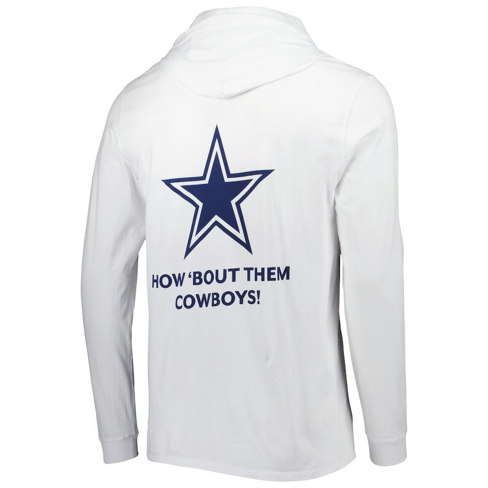 Dallas Cowboys Vineyard Vines Local Long Sleeve Hoodie T-Shirt White | NFL