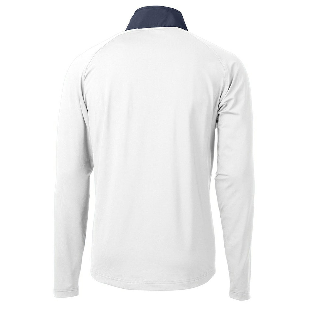 Indianapolis Colts Cutter & Buck Adapt Eco Knit Hybrid Recycled Quarter-Zip Pullover Top White | NFL