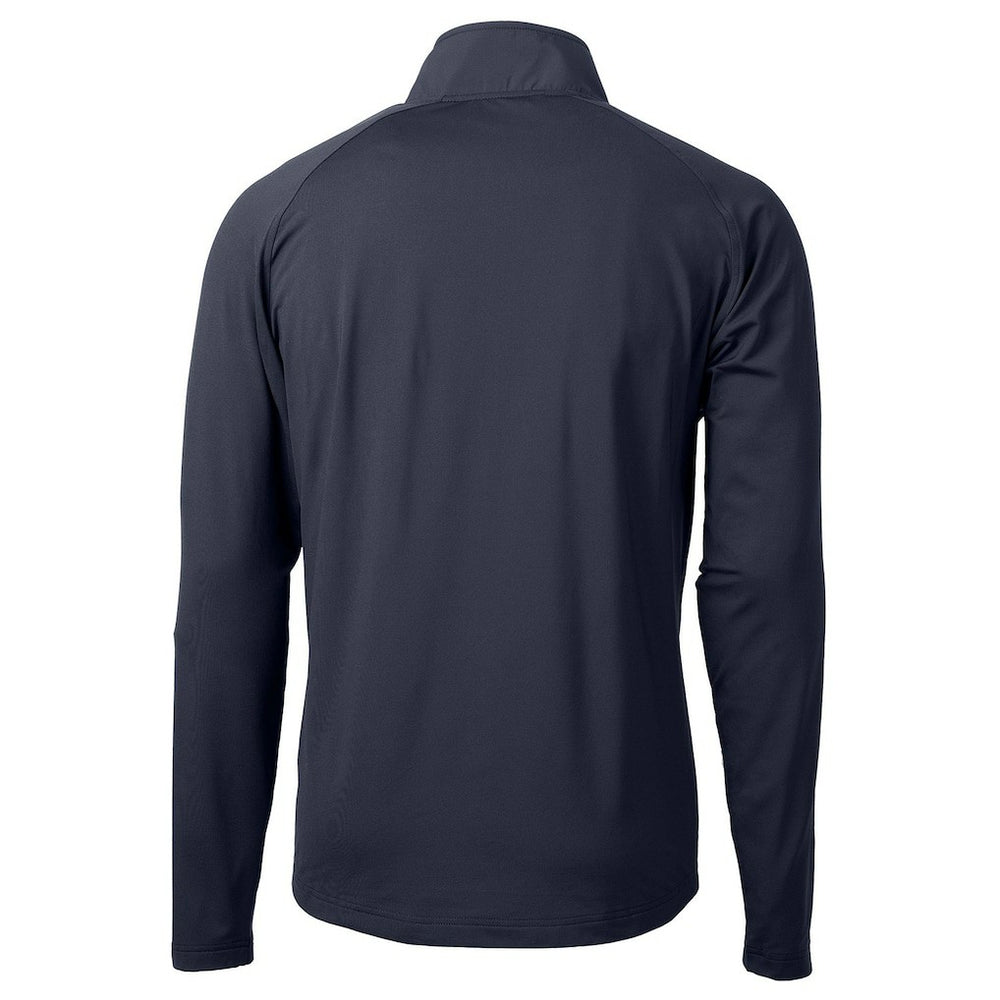 Green Bay Packers Cutter & Buck Adapt Eco Knit Hybrid Recycled Quarter-Zip Pullover Top Navy | NFL