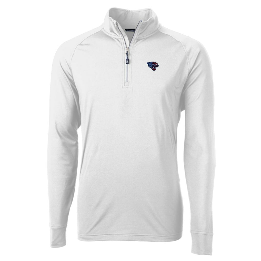 Jacksonville Jaguars Cutter & Buck Team Adapt Eco Knit Hybrid Recycled Quarter-Zip Pullover Top White | NFL