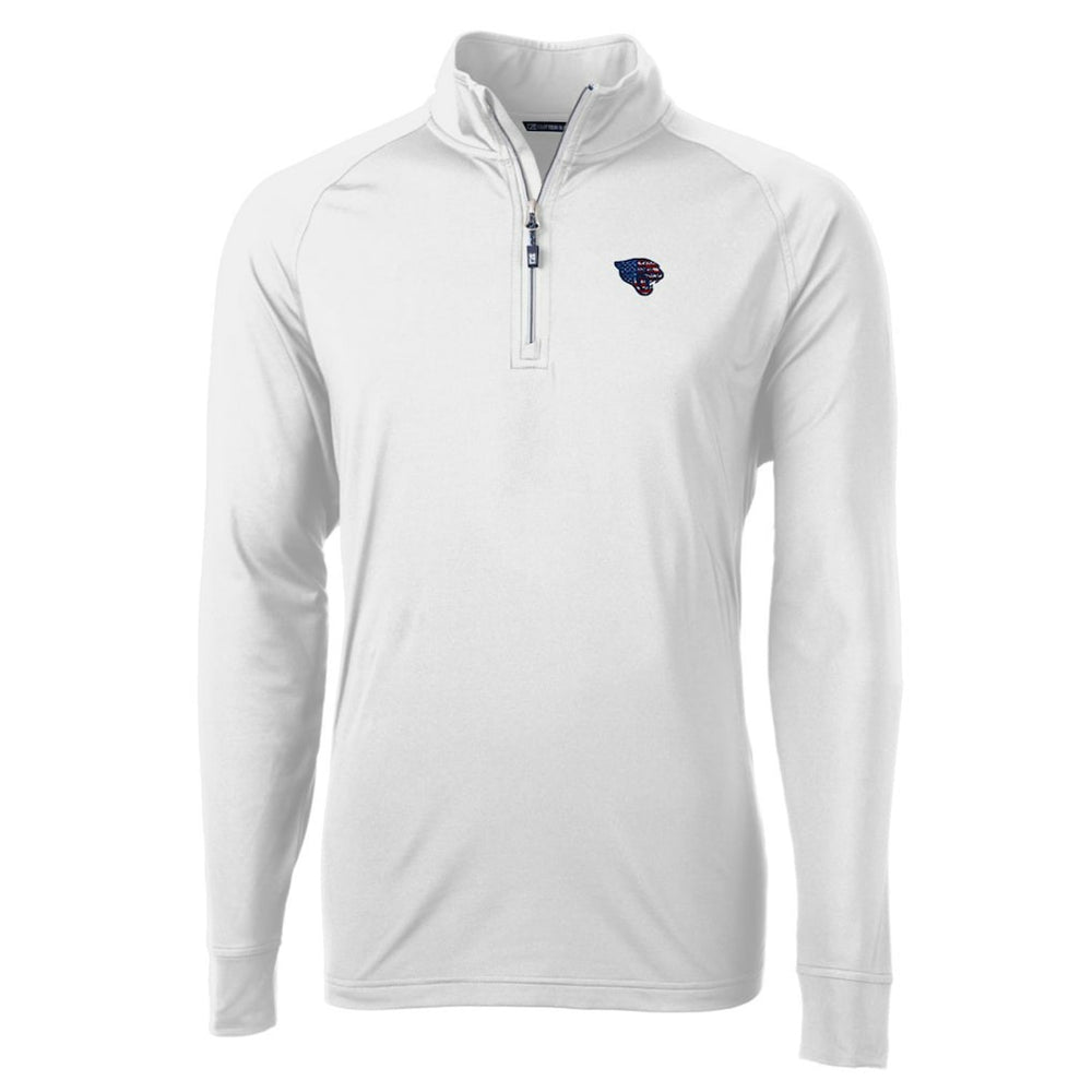 Jacksonville Jaguars Cutter & Buck Team Adapt Eco Knit Hybrid Recycled Quarter-Zip Pullover Top White | NFL