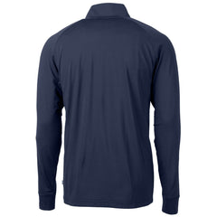 Detroit Lions Cutter & Buck Team Adapt Eco Knit Hybrid Recycled Quarter-Zip Pullover Top Navy | NFL