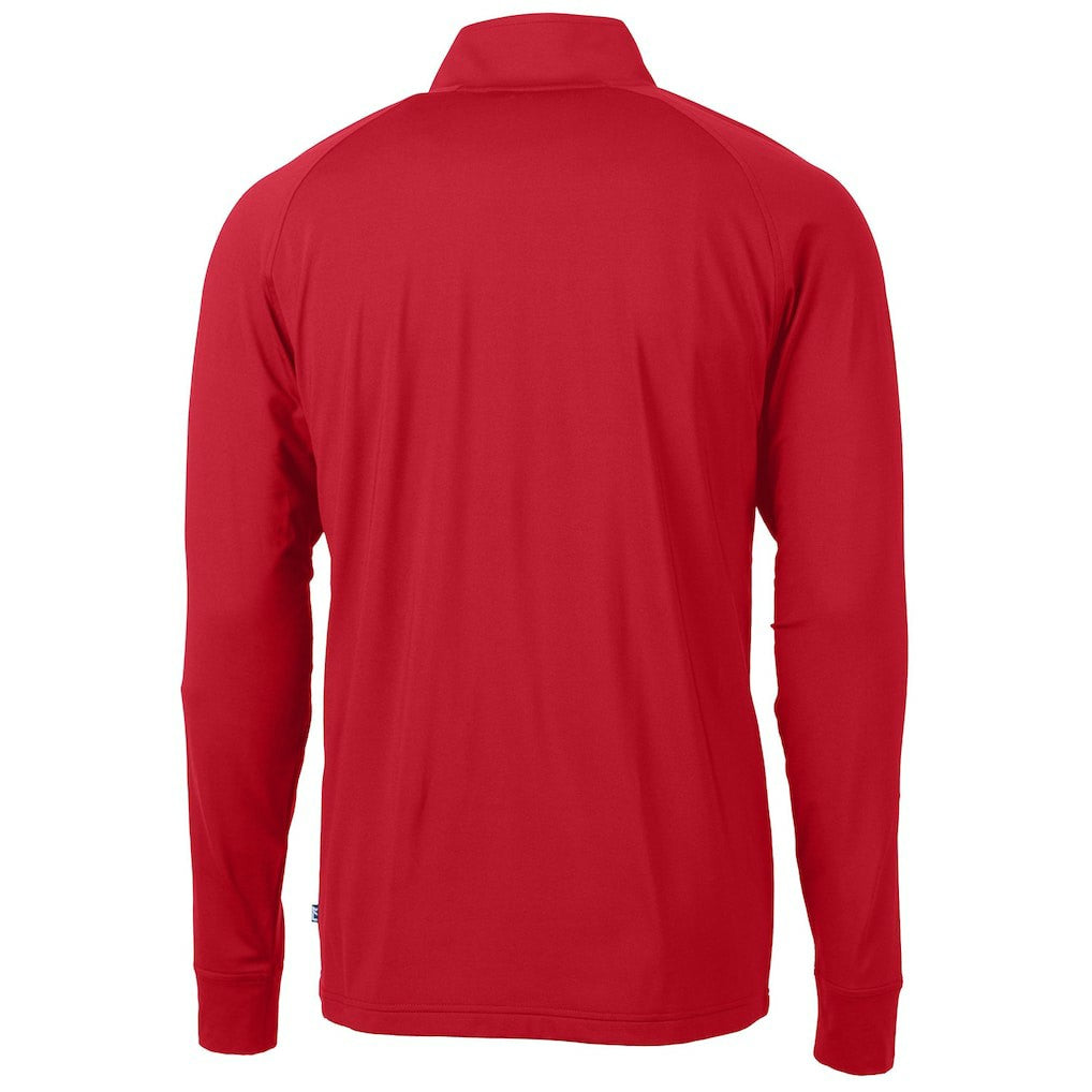 Pittsburgh Steelers Cutter & Buck Team Adapt Eco Knit Hybrid Recycled Quarter-Zip Pullover Top Red | NFL