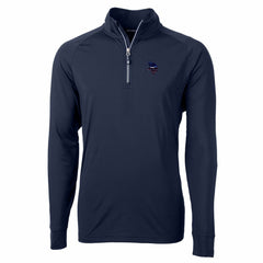 Minnesota Vikings Cutter & Buck Team Adapt Eco Knit Hybrid Recycled Quarter-Zip Pullover Top Navy | NFL