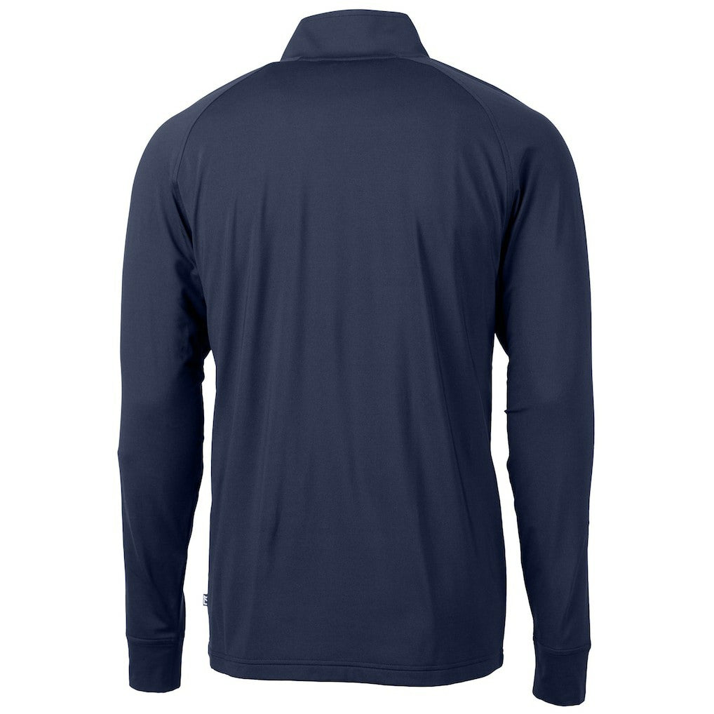 Minnesota Vikings Cutter & Buck Team Adapt Eco Knit Hybrid Recycled Quarter-Zip Pullover Top Navy | NFL