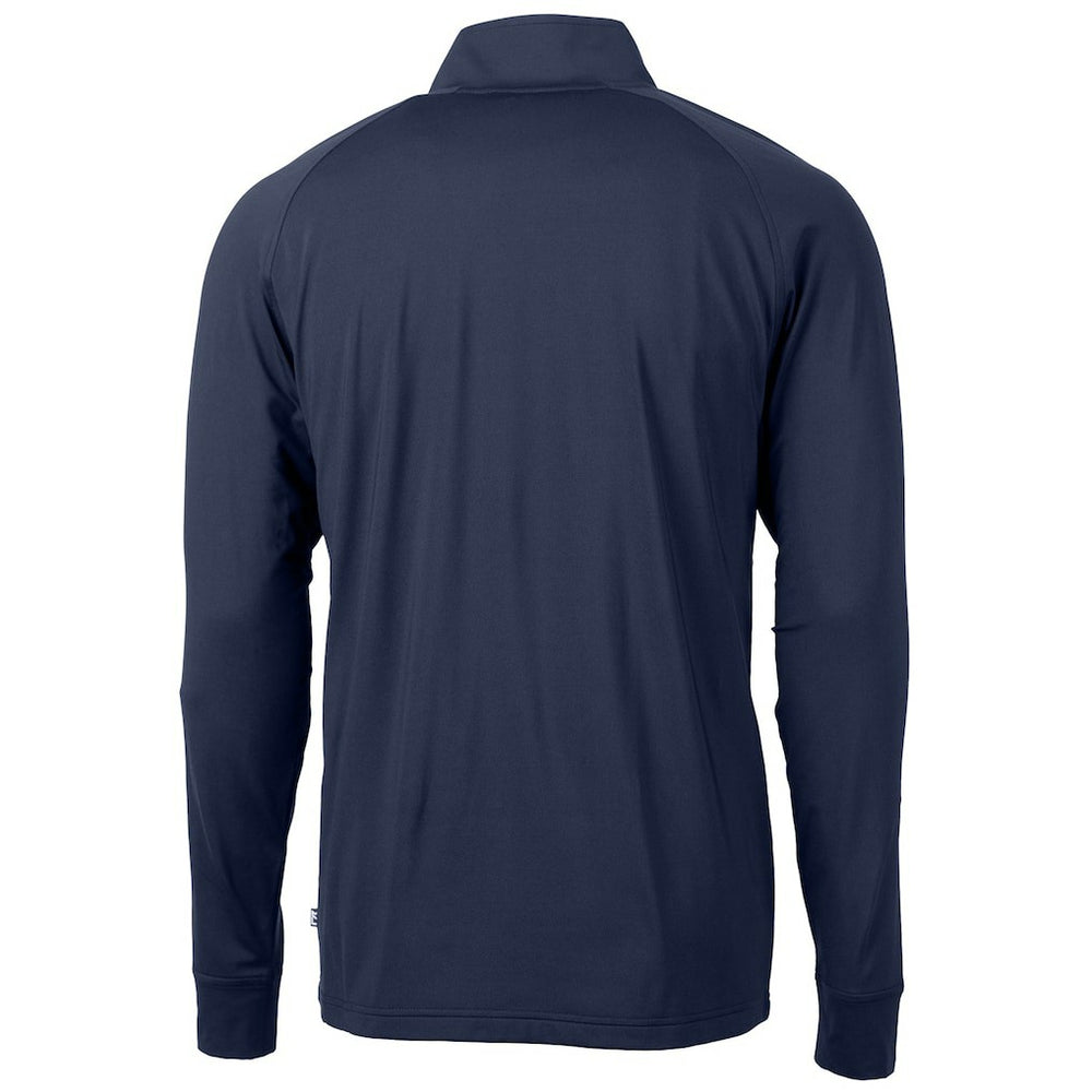 Minnesota Vikings Cutter & Buck Team Adapt Eco Knit Hybrid Recycled Quarter-Zip Pullover Top Navy | NFL
