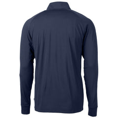 Minnesota Vikings Cutter & Buck Team Adapt Eco Knit Hybrid Recycled Quarter-Zip Pullover Top Navy | NFL