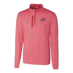Buffalo Bills Cutter & Buck Americana Stealth Quarter-Zip Pullover Top Red | NFL