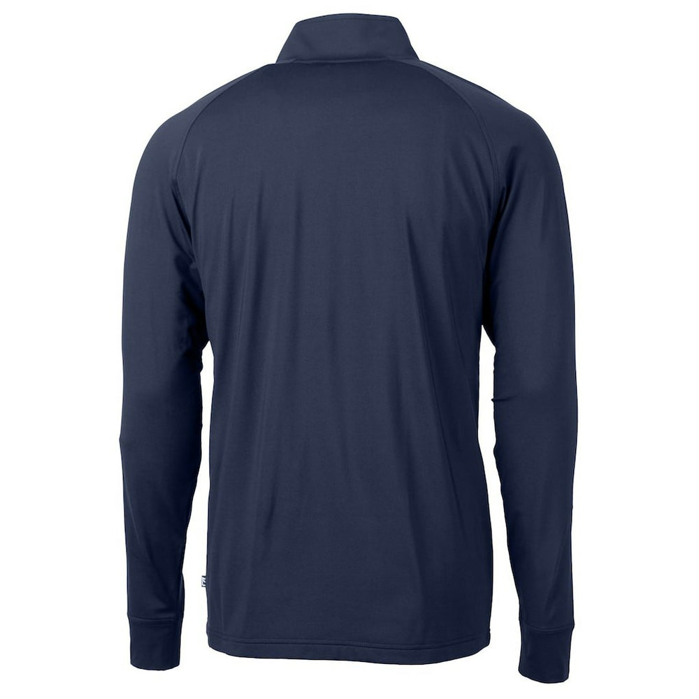 New York Giants Cutter & Buck Big & Tall Adapt Eco Knit Stretch Recycled Quarter-Zip Pullover Top Navy | NFL