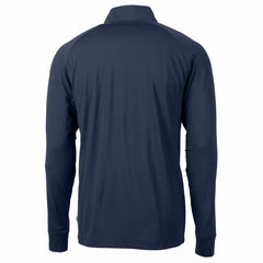 Detroit Lions Cutter & Buck Big & Tall Adapt Eco Knit Stretch Recycled Quarter-Zip Pullover Top Navy | NFL