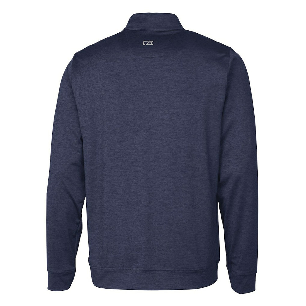 Buffalo Bills Cutter & Buck Big & Tall Stealth Quarter-Zip Jacket Heathered Navy | NFL