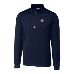 Kansas City Chiefs Cutter & Buck Big & Tall Traverse Stretch Quarter-Zip Pullover Top Navy | NFL