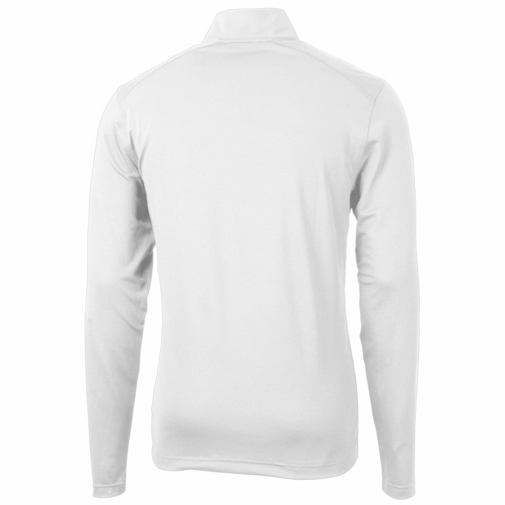 Detroit Lions Cutter & Buck Big & Tall Virtue Eco Pique Recycled Quarter-Zip Jacket White | NFL