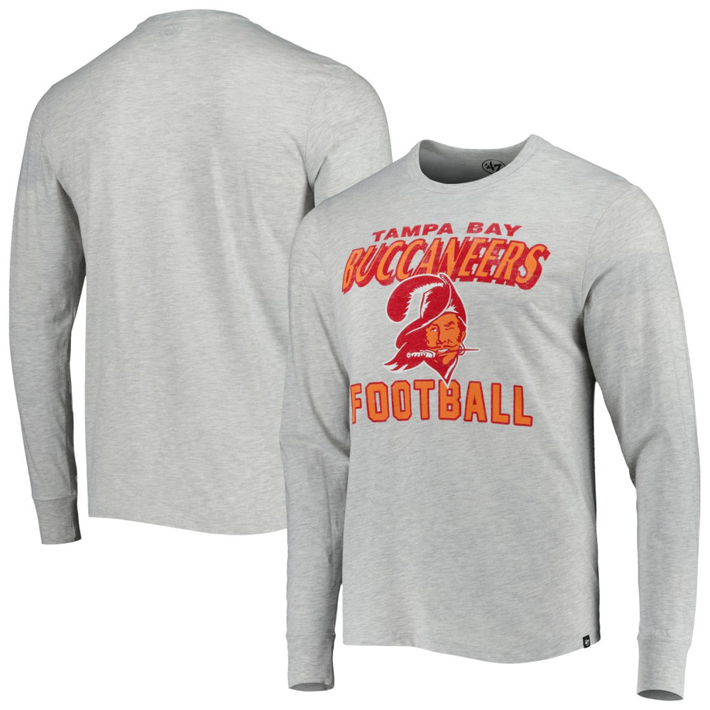 Tampa Bay Buccaneers '47 Dozer Franklin Long Sleeve T-Shirt Heathered Gray | 47 brand