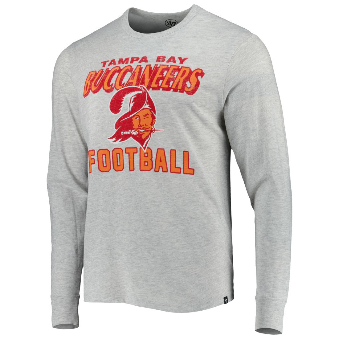 Tampa Bay Buccaneers '47 Dozer Franklin Long Sleeve T-Shirt Heathered Gray | 47 brand