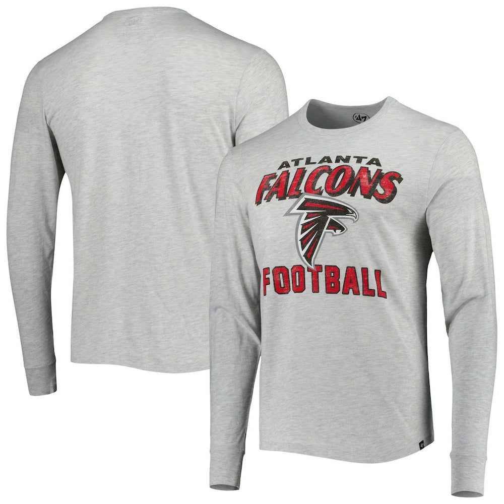 Atlanta Falcons '47 Dozer Franklin Long Sleeve T-Shirt Heathered Gray | 47 brand