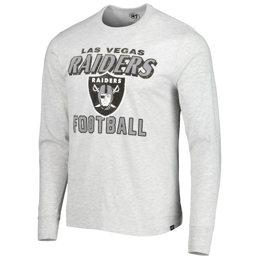 Las Vegas Raiders '47 Dozer Franklin Long Sleeve T-Shirt Heathered Gray | 47 brand