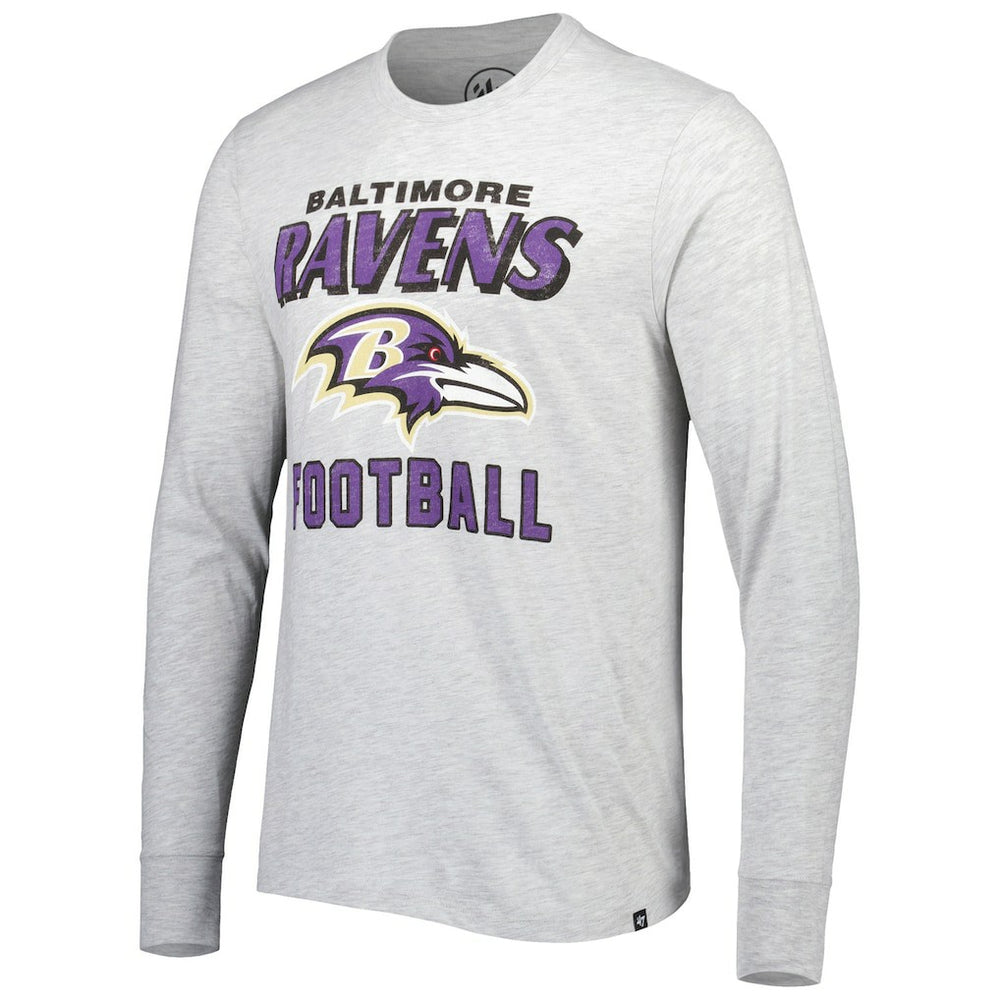 Baltimore Ravens '47 Dozer Franklin Long Sleeve T-Shirt Heathered Gray | 47 brand