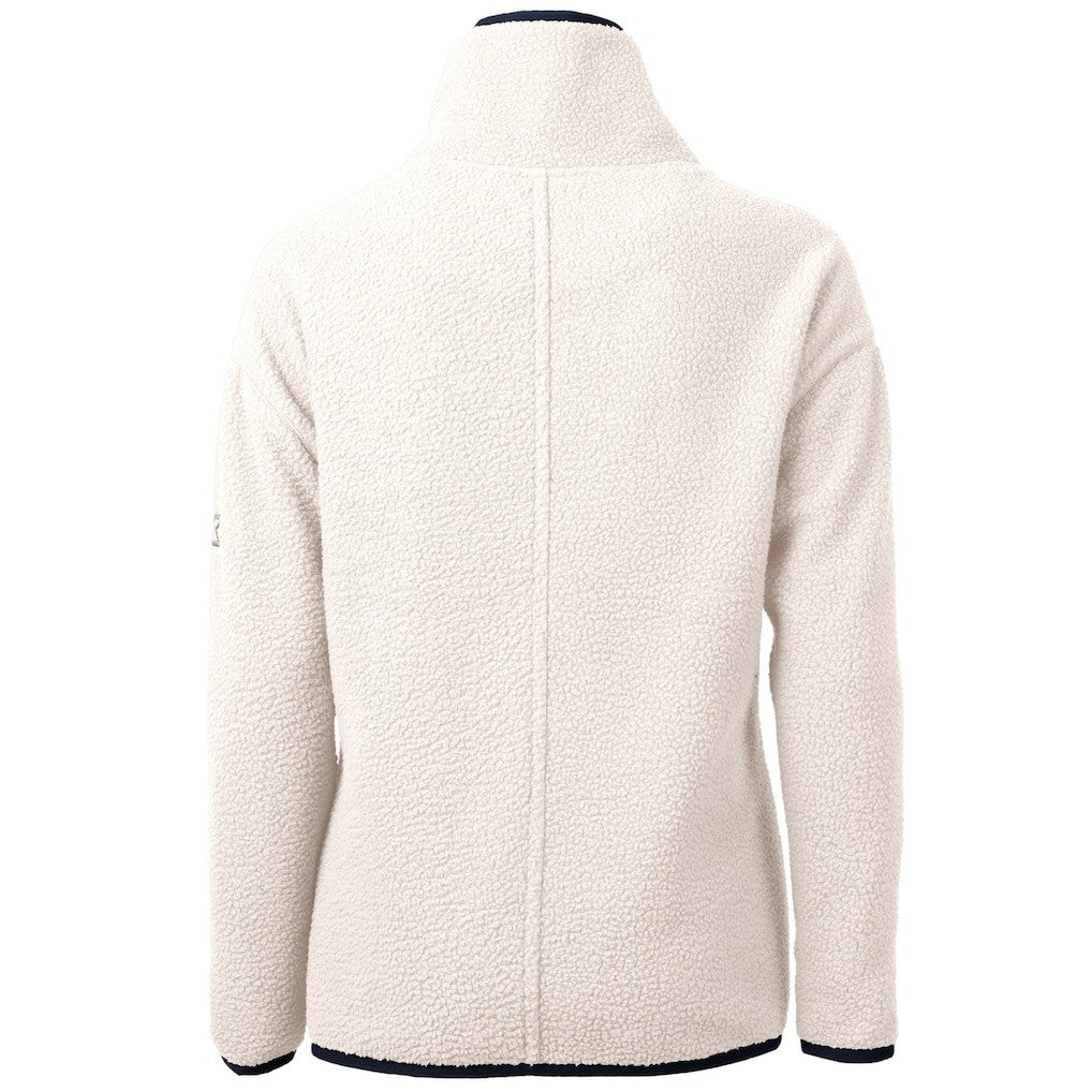 Arizona Cardinals Cutter & Buck Women's Americana Cascade Eco Sherpa Fleece Half-Zip Pullover Jacket Cream | NFL