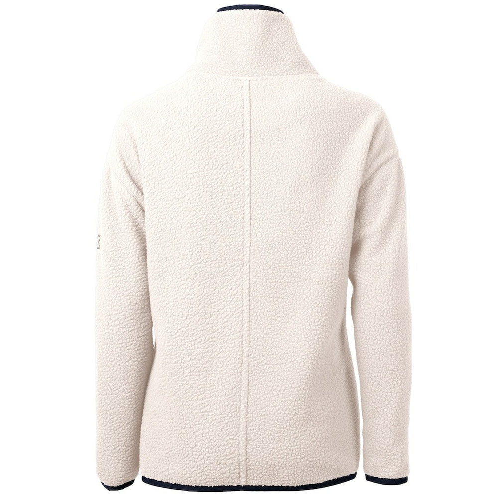 Arizona Cardinals Cutter & Buck Women's Americana Cascade Eco Sherpa Fleece Half-Zip Pullover Jacket Cream | NFL