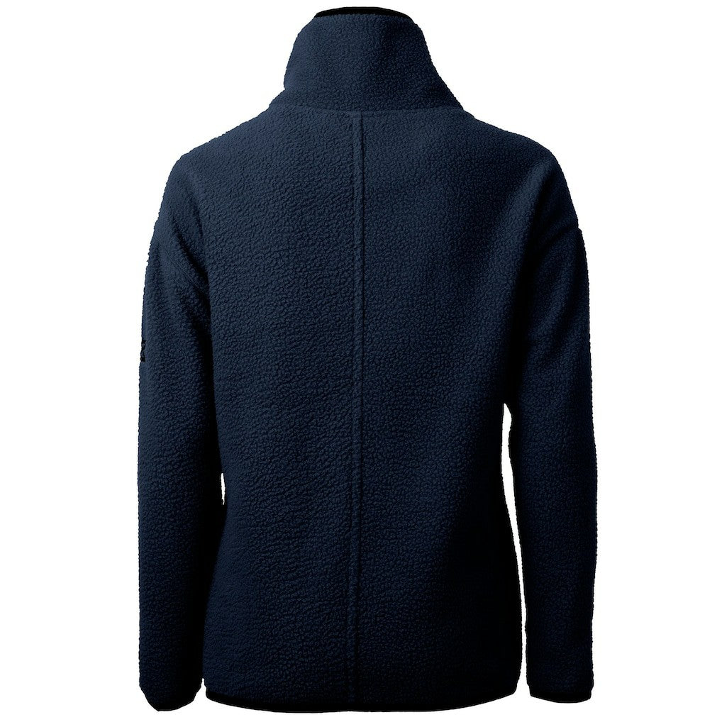 Cincinnati Bengals Cutter & Buck Women's Americana Cascade Eco Sherpa Fleece Half-Zip Pullover Jacket Navy | NFL
