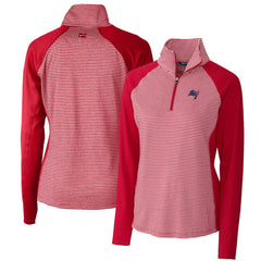 Tampa Bay Buccaneers Cutter & Buck Women's Forge Tonal Half-Zip Top Cardinal | NFL