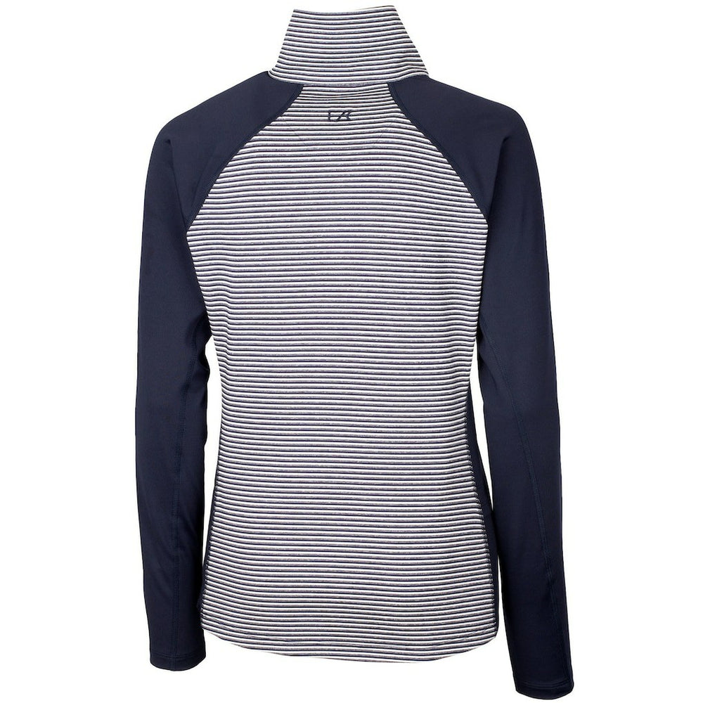 New York Giants Cutter & Buck Women's Forge Tonal Half-Zip Top Navy | NFL