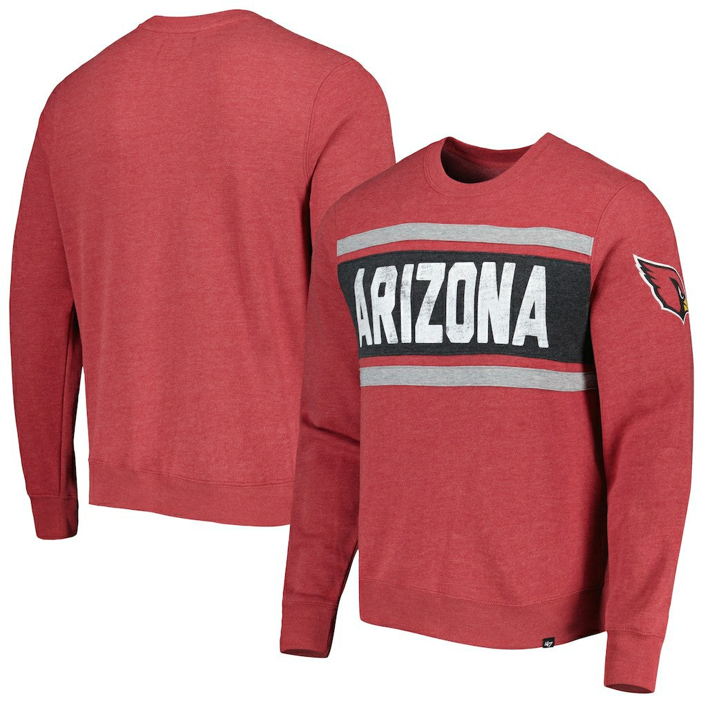 Arizona Cardinals '47 Bypass Tribeca Pullover Sweatshirt Heathered Cardinal | 47 brand