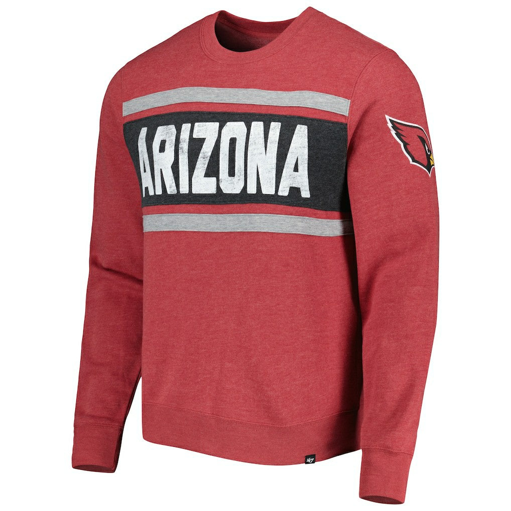 Arizona Cardinals '47 Bypass Tribeca Pullover Sweatshirt Heathered Cardinal | 47 brand