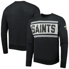 New Orleans Saints '47 Bypass Tribeca Pullover Sweatshirt Heathered Black | 47 brand