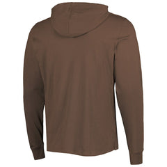 Cleveland Browns '47 Field Franklin Hooded Long Sleeve T-Shirt Brown | 47 brand