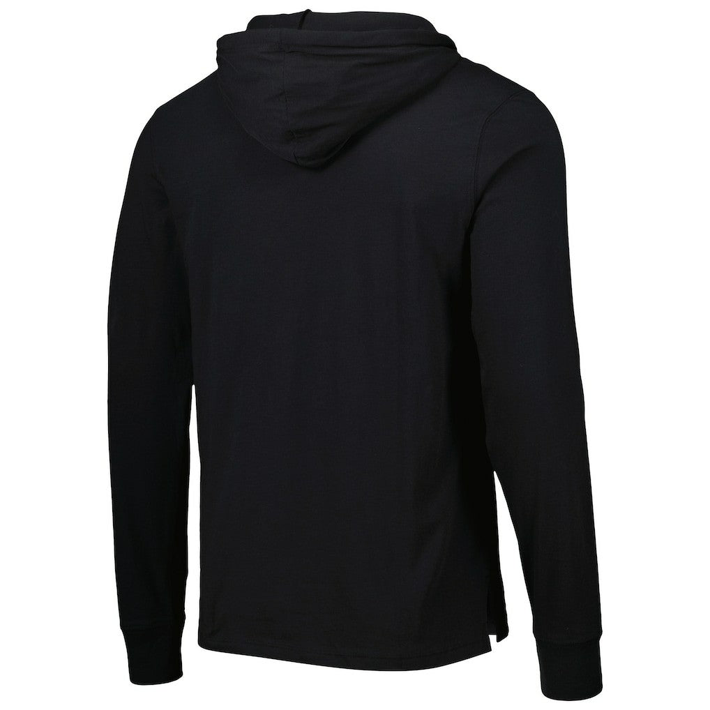 New Orleans Saints '47 Field Franklin Hooded Long Sleeve T-Shirt Black | 47 brand