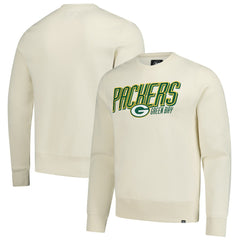 Green Bay Packers '47 Locked In Headline Pullover Sweatshirt Cream | 47 brand