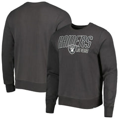 Las Vegas Raiders '47 Locked In Headline Pullover Sweatshirt Charcoal | 47 brand