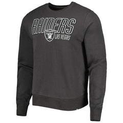 Las Vegas Raiders '47 Locked In Headline Pullover Sweatshirt Charcoal | 47 brand