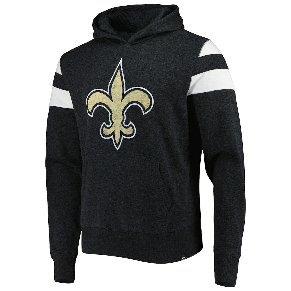 New Orleans Saints '47 Premier Nico Pullover Hoodie Heathered Black | 47 brand