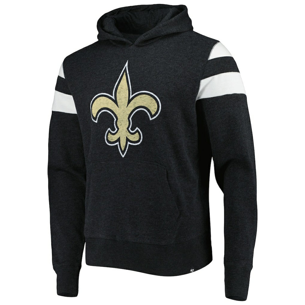 New Orleans Saints '47 Premier Nico Pullover Hoodie Heathered Black | 47 brand